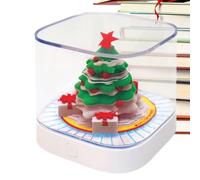 Fyrdyn Calendrier 3D | Calendrier de l'Avent Arbre de Noël 3D Bloc-Notes Lumineux | Agenda Organisateur Planning pour Adultes Gestion du Temps | Planification Quotidienne Suivi Tâches Bureau École