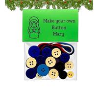 Fyrdyn Coffret De Boutons À Faire Soi-Même pour Arbre De Noël | Fournitures De Fête Religieuse - Boutons De Noël pour Artisanat - pour Femmes Famille