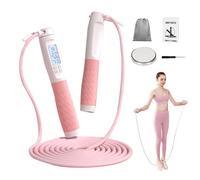 Fyrdyn Corde À Sauter Numérique Avec Compteur,Sangle de Saut Numérique à Longueur Réglable pour Vitesse,Avec Corde À Sauter À Compteur Pondéré | Pour Fitness Entraînement Brûlage De Graisse Salle De