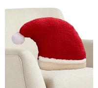 Fyrdyn Coussin Bonnet du Père Noël | Coussin Mignon en Forme De Jouet en Peluche avec Un Design De Bonnet De Père Noël - Coussins Décoratifs de,pour La Maison, Le Séjour, L'Automne, Le Canapé