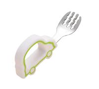 Fyrdyn Cuillères pour Bébé | Cuillères Fourchettes d'Apprentissage pour,Ustensiles de Nourriture Ergonomiques avec Prise Facile pour Parents et Adultes
