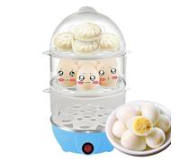 Fyrdyn Cuiseur D'Œufs Rapide | Cuiseur Automatique 3 Niveaux Pour Œufs Durs - Vapeur Multifonction Pour Maïs, Nouilles, Raviolis Et Porridge