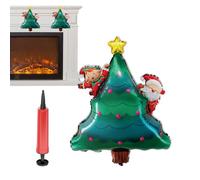 Fyrdyn Ensemble De Ballons De Noël,Décoration pour Arbre Renne et Père Noël Artisanat - Ballons Gonflables Debout Pour L'Hiver - pour Fête Nouvel An Hiver Festivités Vacances Anniversaire et