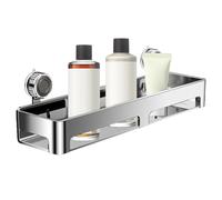 Fyrdyn Étagère Murale Salle De Bain,Organisateur Étagère Murale À Ventouses - Rangement sans Perçage Organisation pour Savon Éponge Shampoing Soins,Shampooing Gel