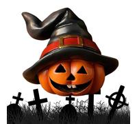 Fyrdyn Figurines Citrouille Halloween,Décoration Bureau Citrouille Chapeau Sorcière - Décorations Halloween pour Intérieur Extérieur Cheminée Bureau Jardin Chambre Maison