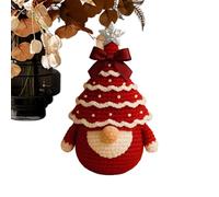 Fyrdyn Kit Crochet Noël,Kit Complet pour Créer un Lutin de Sapin de Noël au Crochet | Loisir Créatif à Main pour Décoration Ados Adultes Pleine Conscience École
