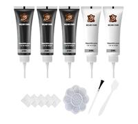 Fyrdyn Kit de Réparation Cuir Auto - Raviveur Pour Garniture De Tableau De Bord,Pâte de Réparation Couleur et Anti-Rayures pour Siège en Cuir, pour Canapé, Selle, Sac à Main, Veste, Meuble, Garniture,