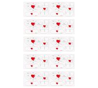 Fyrdyn Lot de 10 feuilles de ruban adhésif d'alignement de golf | Aide à l'entraînement des conducteurs de golf - pour femmes, hommes, adolescents, pratique à distance, sports d'intérieur et