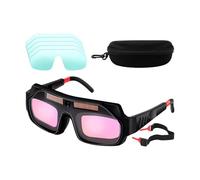 Fyrdyn Lunettes De Sécurité Pour Le Soudage - Masque de Soudage pour Chalumeau - Écran Facial Léger Flexible Protection Oculaire Anti-UV Ventilée pour Travaux de Construction Découpe Métal Réparation