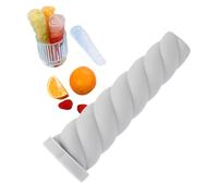 Fyrdyn Machine à sucettes glacées, avec couvercle en silicone, accessoires réutilisables, tubes à glace pour, tout-petits, fêtes d'été, cuisine, desserts, nourriture, camping, fruits, yaourt