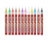 Fyrdyn Stylos Vernis Gel pour Ongles - Manucure à Séchage Rapide avec 12 Couleurs - Marqueurs Vernis à Ongles Femme,Pour Salon Studio Maison Loisirs Quotidiens Femmes Amies