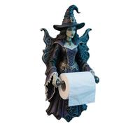 Fyrdyn Support Mural pour Papier Toilette | Porte-Rouleau De Toilette Sorcière | Accessoire de Rangement et Décoration Figurine pour Salle de Bain, Douche, Camping-Car, Halloween, Hommes et Femmes