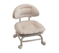 Fyrdyn Tabouret À roulettes avec Rembourré 3.951 LB Pivotant 360° | Tabouret À Roulettes Avec Rembourré 3.951 Lb, Pivotant 360° Silencieux, Structure ABS Gris Compacte Sans Accoudoirs
