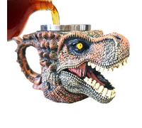 Fyrdyn Tasses Amusantes - Forme de Crâne de Dinosaure Grande Capacité Tasse Anti-Dérapante - Tasse à Café 3D | pour Famille Amis Anniversaires Maison Intérieur Extérieur Voyage Bureau Chocolat