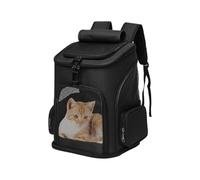 Fyrdyn Transporteur pour Chat Souple | Structure Souple Dépliable et Extensible Sac de Transport - Accessoire pour Animaux de Voyage Transport Voiture Vétérinaire Avion Promenade Aérien