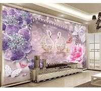 FYRHLH 3D Papier Peint Bunte Blumen Grand sticker mural Salon Chambre Bureau Couloir Décoration Peinture Murale Moderne Décor Mural 350cm×256cm(LxH)