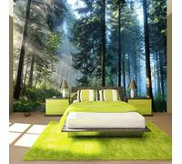 FYRHLH 3D Papier Peint Grüner Wald Grand sticker mural Salon Chambre Bureau Couloir Décoration Peinture Murale Moderne Décor Mural 430cm×300cm(LxH)