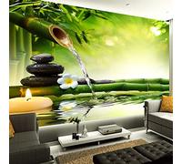 FYRHLH Grand sticker mural Bambusstein Papier mural 3D papier peint autocollant Papier peint photo Décoration murale Moderne Décor Mural 150cm×105cm(LxH)