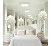 FYRHLH Grand sticker mural Korridor Abstrakt Ball Papier mural 3D papier peint autocollant Papier peint photo Décoration murale Moderne Décor Mural 350cm×256cm(LxH)