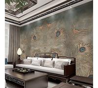 FYRHLH Papier peint mural Bunte Federn Papier peint photo pour chambre d'enfant Décoration murale Poster géant en papier Chambre Moderne Décor 430cm×300cm(LxH)