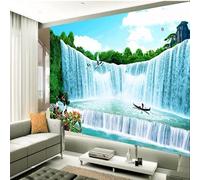 FYRHLH Papier peint mural Waldwasserfall Papier peint photo pour chambre d'enfant Décoration murale Poster géant en papier Chambre Moderne Décor 250cm×175cm(LxH)