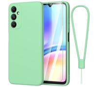 Fyriswho Coque Compatible avec pour Samsung Galaxy A05s 4G + 1 Pièces Verre Trempé, Souple Silicone Mince Étui Protection Anti-Rayures Housse pour Samsung Galaxy A05s 4G (6.7') - Vert
