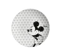 Fyrklövern Lot de 4 assiettes Disney Mickey Mouse, 22 cm, en porcelaine, de qualité supérieure, avec motif graphique Mickey Mouse
