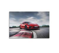 FYRN Poster de super voiture rouge 911 GT3 - Art mural rétro esthétique - Décoration d'intérieur - Décoration de bureau - 30 x 45 cm - Style sans cadre