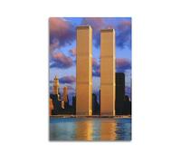 FYRNQ Poster photo vintage The World Trade Center 1966-1979 - Impression sur toile - Décoration d'intérieur et de bureau - 30 x 45 cm - Sans cadre