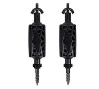 FYRTA 2 Pièces Support d'arbre pour Caméra de Chasse | Ajustable à 360° Raccordement Universel 1/4''-20 de Vis, Support de Montage pour Caméra de Chasse Extérieure,Black A1