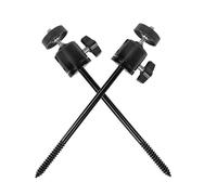 FYRTA 2 Pièces Support d'arbre pour Caméra de Chasse | Ajustable à 360° Raccordement Universel 1/4''-20 de Vis, Support de Montage pour Caméra de Chasse Extérieure,Black C3