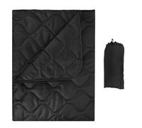 FYRTA Poncho Liner, Poncho de Survie, Poncho Isolé, Sac de Couchage Poncho, Couverture de Stade de Camping, Couverture de Poncho Coupe-Vent pour Le Camping, Chasser-Black