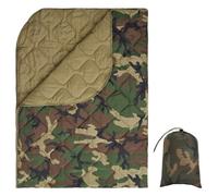 FYRTA Poncho Liner, Poncho de Survie, Poncho Isolé, Sac de Couchage Poncho, Couverture de Stade de Camping, Couverture de Poncho Coupe-Vent pour Le Camping, Chasser-Jungle