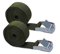 FYRTA Sangle de Serrage pour Caméra de Chasse, Sangle de Fixation pour Caméra de Chasse, Sangle en Nylon Résistant avec Boucles - 180cm Sangle de Serrage en Fibre de Nylon (Army Green)