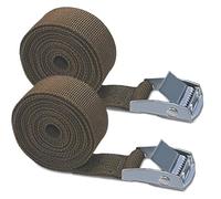 FYRTA Sangle de Serrage pour Caméra de Chasse, Sangle de Fixation pour Caméra de Chasse, Sangle en Nylon Résistant avec Boucles - 180cm Sangle de Serrage en Fibre de Nylon (Khaki)