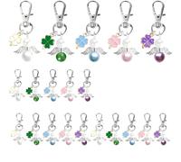 Fyshird Porte-clés ange gardien porte-bonheur - Pendentif ange gardien - Cadeau d'adieu - Pour baptême, mariage, anniversaire, communion, confirmation