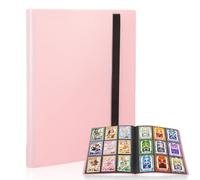 FYSL Classeur Premium pour Pokémon Cartes - Album de Collection Transparent avec 20 Pages (360 Poches), Album Classeur étanche & Couverture Rigide Renforcée (Rose)