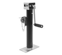 Fyssnn Béquille de remorque lourde 1T (1000 kg) avec manivelle, pied de support réglable et stable, support de stationnement robuste pour remorque de voiture, caravane, caravane