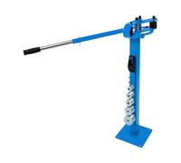 Fyssnn Cintreuse manuelle de tubes 0-200 ° - Pince à cintrer ronde avec 7 matrices - Pince à cintrer pour tube rond en acier plat - Idéale pour chantier, rénovation, atelier (bleu)