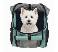 Fyssnn Sac de vélo pliable pour animaux de compagnie, panier de vélo pour chiens et chats à l'avant ou à l'arrière, sac à dos pour chien et panier pour chien jusqu'à 7,5 kg, paniers de vélo avec