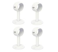 FYTRONDY White Edition Lot de 4 supports de tringle à rideaux en acier inoxydable pour tringle à rideaux 32 mm
