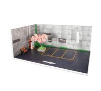 FytStycale 1/64 Parking Scène Voiture Miniature Présentoir Panneau PVC Haute Densité Mini Modèle Automobile Garage pour Accessoires Figurines Action, Pas de Couverture de Poussière