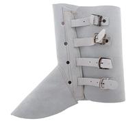 FytStycale 1 Paire de Guêtres et de Jambières de Soudage En Cuir, Couvre-chaussures, blanc, comme décrit