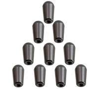 FytStycale 10 Pièces Bouton de Sélecteur Guitare Électrique Embout Interrupteur Trois Voies Capuchon Bascule Embout Switch Plastique Installation Pratique 3.5mm, Noir