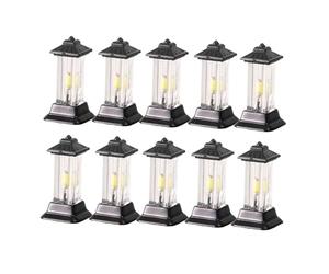 FytStycale 10 Unités de Luminaires de Jardin Extérieurs à L'échelle 1/100, Mini Lampadaires, Simulation de Modélisme Ferroviaire, Accessoires de Loisirs, Lumière Blanche