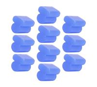 FytStycale 10x Coussinets En Silicone pour Cors Alto, Accessoires et Butées pour Trompette et Tuba, 3.5 mm Bleu
