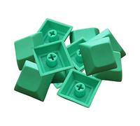 FytStycale 12 Pièces DSA Keycaps Capuchons Clavier Mécanique PBT Jeu Surface Antidérapante pour Remplacement et Bricolage Compatible Maison Bureau, Vert