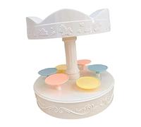 FytStycale 1s Présentoir Gâteau Plateau Tournant Support Cupcake Présentoir Rotatif Stable et Sûr Convient pour Organisation Banquet, Carrousel à deux