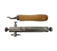 FytStycale 2 Outils de Lutherie pour La Fabrication de Violons et D'altos : Couteau à Rainurer et à Incruster, Argent