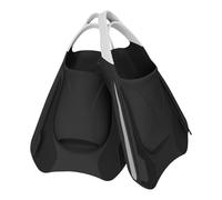 FytStycale 2 Paires de Palmes de Natation Courtes, Idéales pour Les Débutants en Snorkeling Nautiques Subaquatiques, L Black Gray